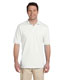 White Adult Jersey Knit Polo