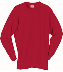 Adult Long Sleeve T-Shirt (Red)