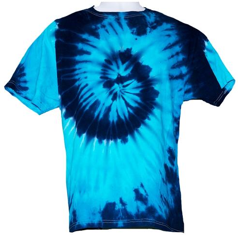 Adult Tie Dye T-Shirt (Blue Ocean)