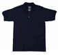 Navy Adult Jersey Knit Polo