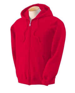 Adult Zipper Hood - Red