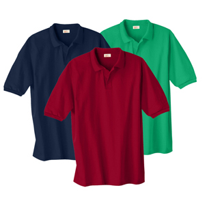 Adult Jersey Knit Golf Shirt (Assorted Colors)