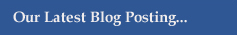 Our Latest Blog Posting