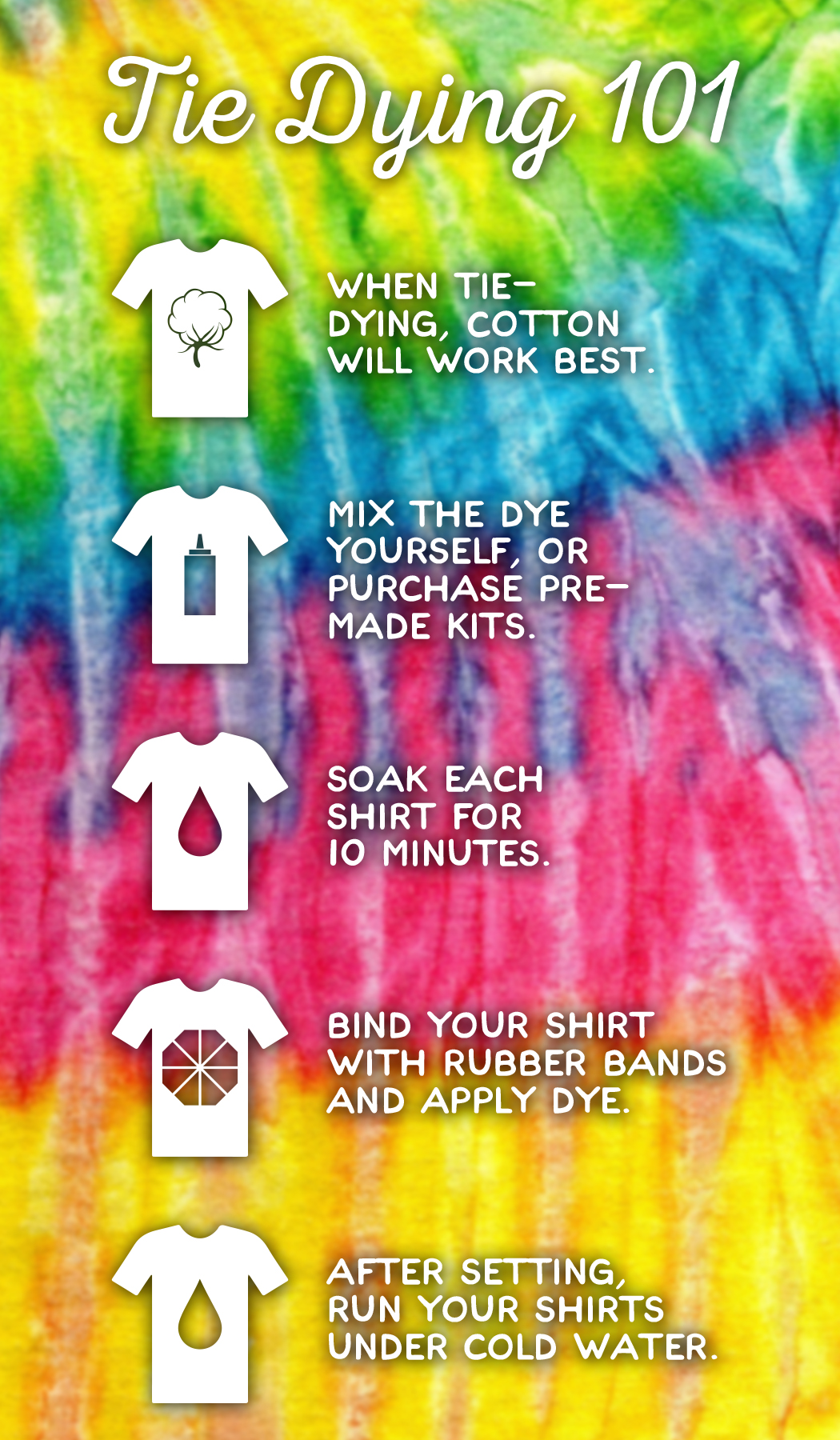 Tie Dye Washing Instructions Printable