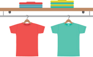 mini t-shirt divider graphic