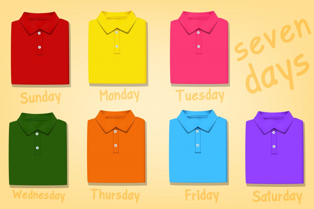 Colored shop polo shirts