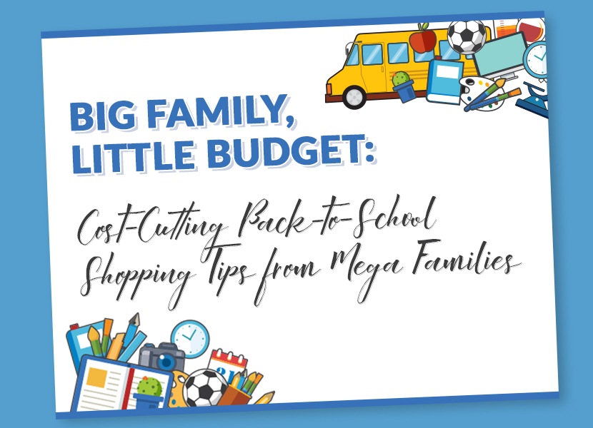 big family little budget - back to school shopping tips