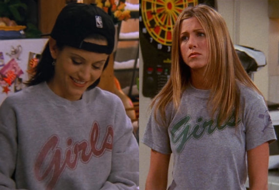simple t shirt on friends