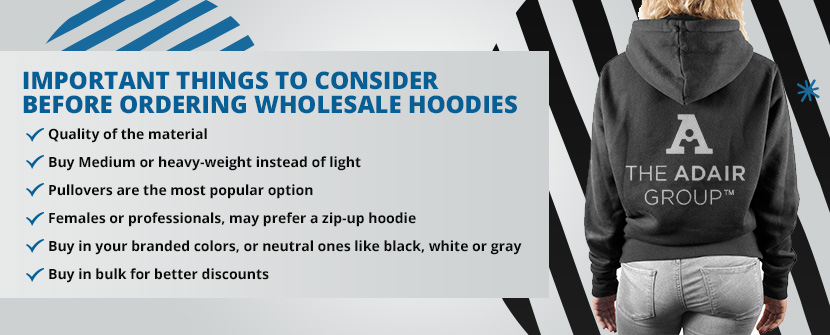 Important things to consider before ordering wholesale hoodies