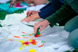 hand painting on white t shirts