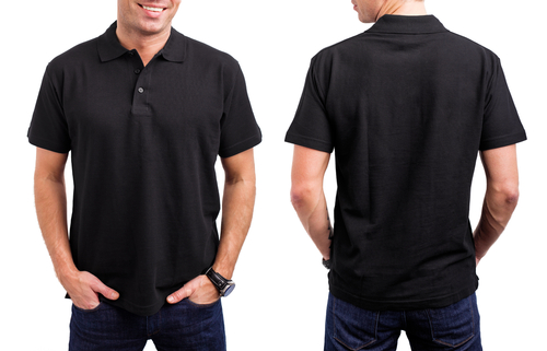 mens black polo shirt