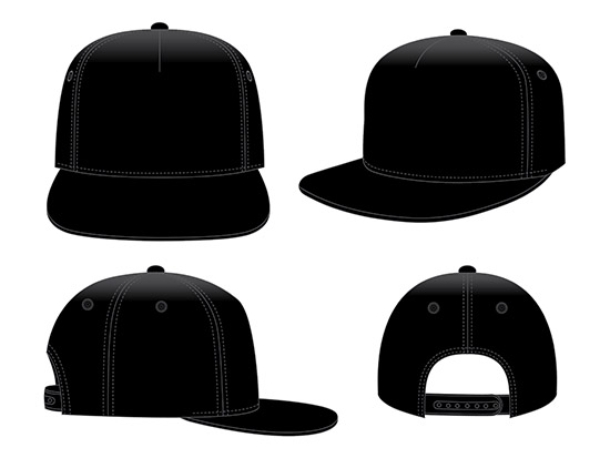 Black Classic Hip Hop cap & snap back