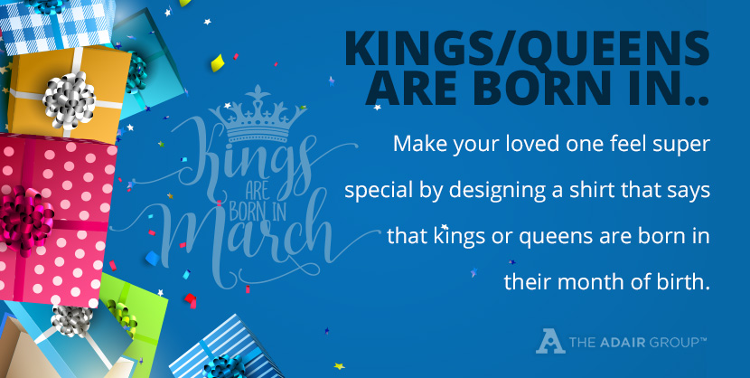 Kings or Queens are born in design