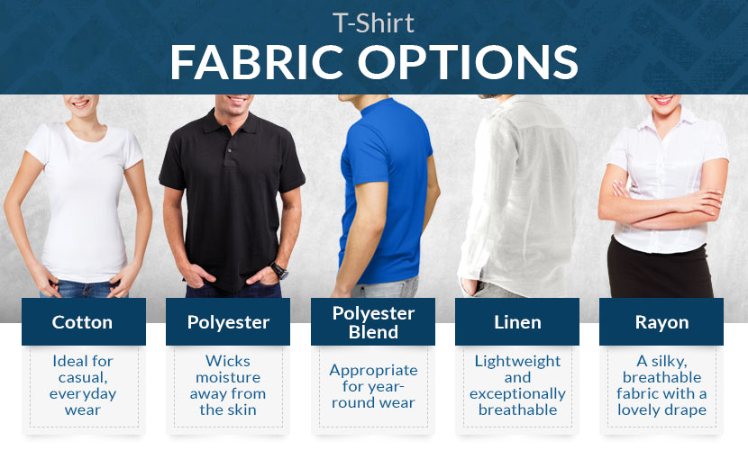 t shirt fabric options graphic