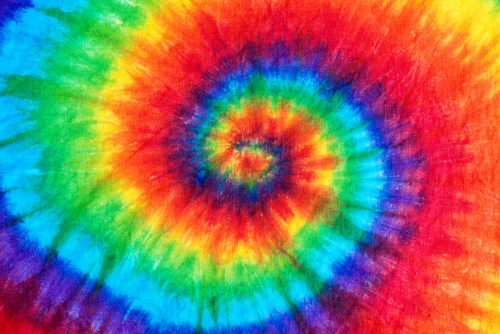 swirl pattern tie dye