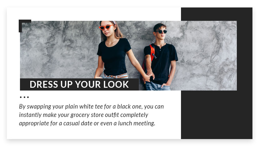 dress up your look graphic