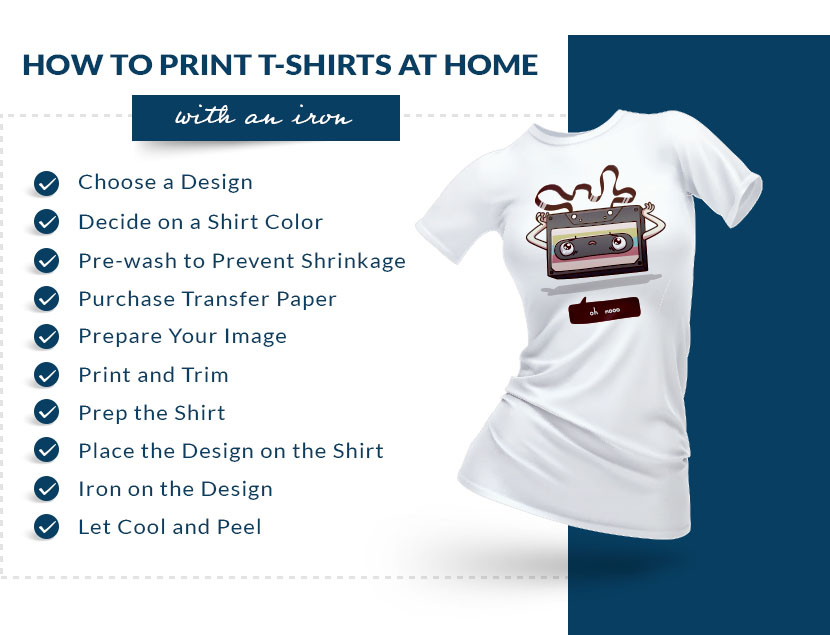 how to print shirts at home with iron graphic