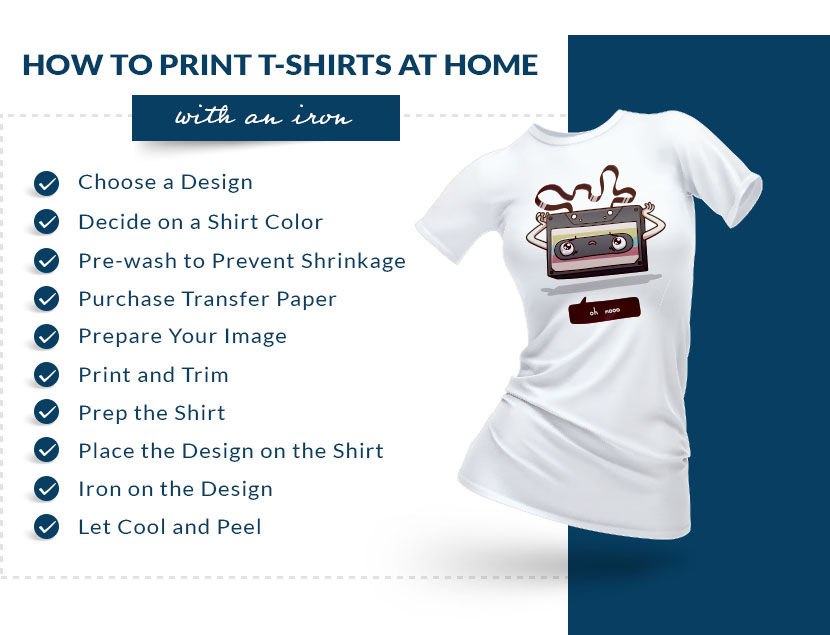 Make Your Own Custom Print T-Shirts  How To Use Iron-On Transfer Paper. 