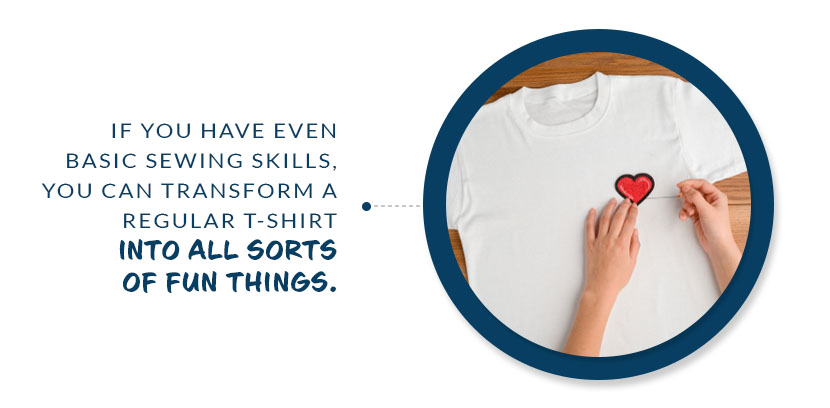 transform regular t shirt sewing quote
