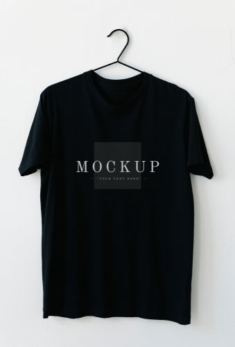t shirt with mockup wording