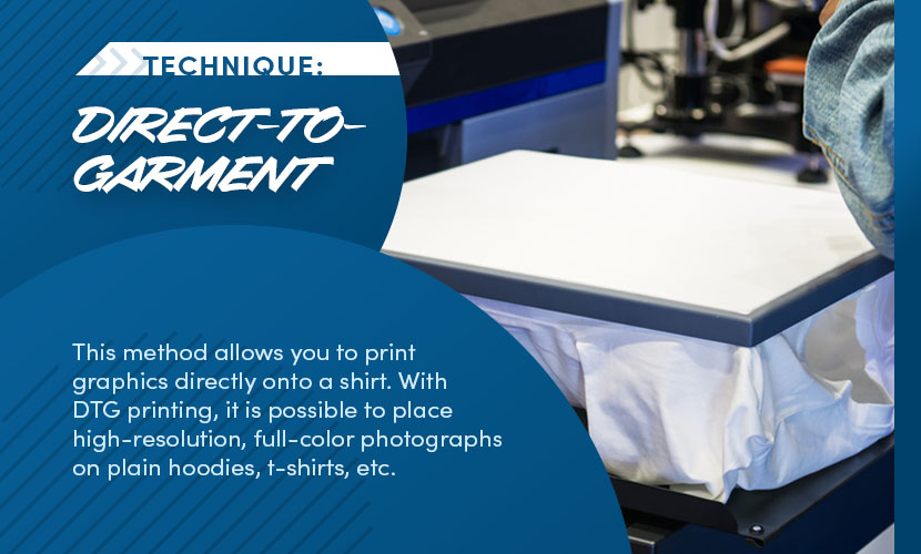 technique direct-to-garment printing
