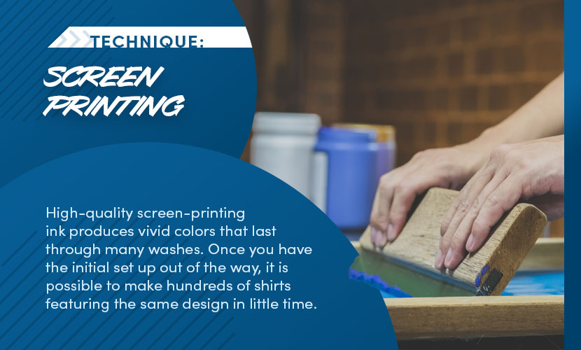 technique screen printing