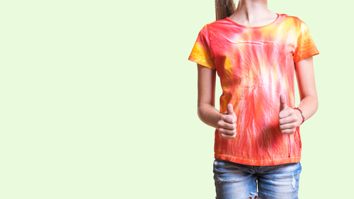 portrait tie dye t shirt