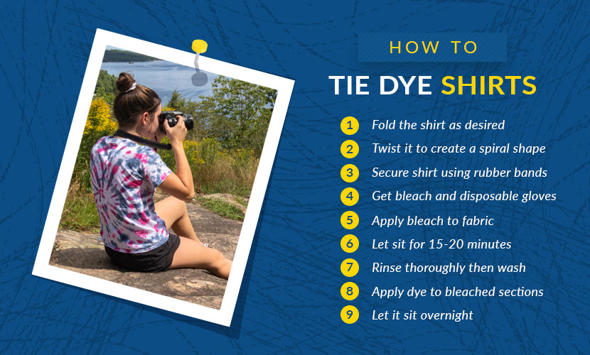 how to tie dye shirts