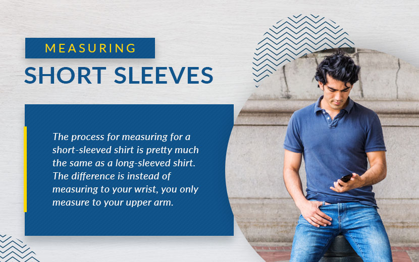 measuring short sleeves