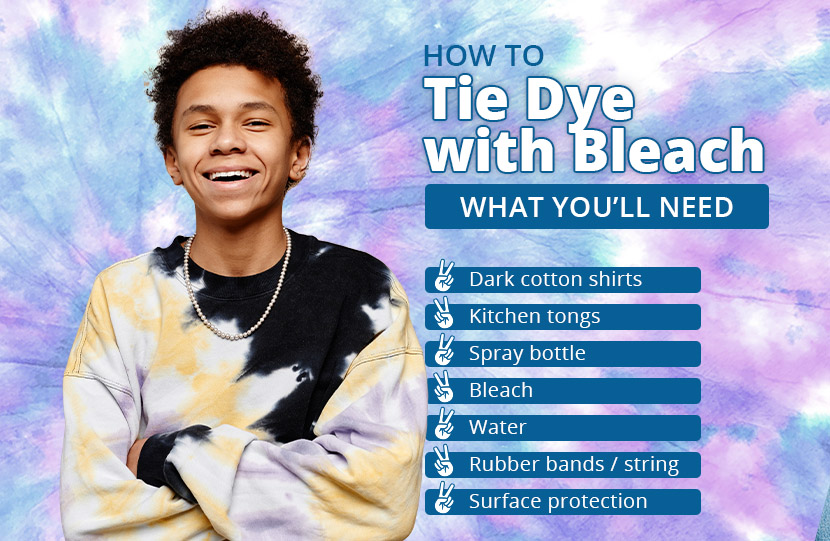 How to Tie Dye with Bleach