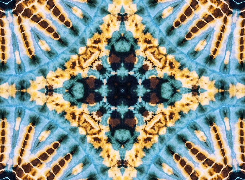 mandala tie dye pattern