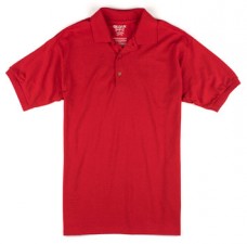Red Adult Jersey Knit Polo