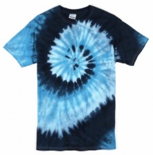 Adult Blue Ocean Tie Dye T-Shirt