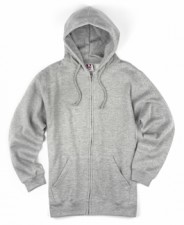 Heather Grey| Adult Zipper Hood