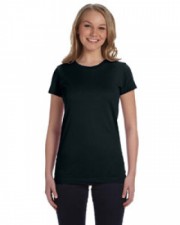 Black Ladies Fitted T-Shirt