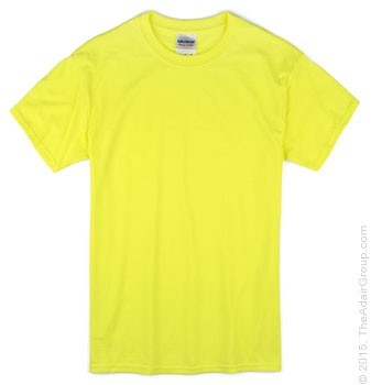 Blank Safety Green Shirts For Cheap - Fast Shipping