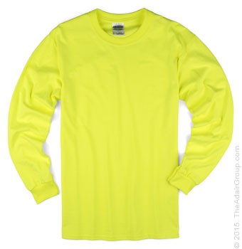 Safety Green| Adult Long Sleeve T