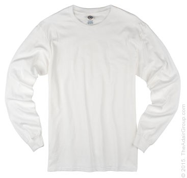 White| Adult Long Sleeve T