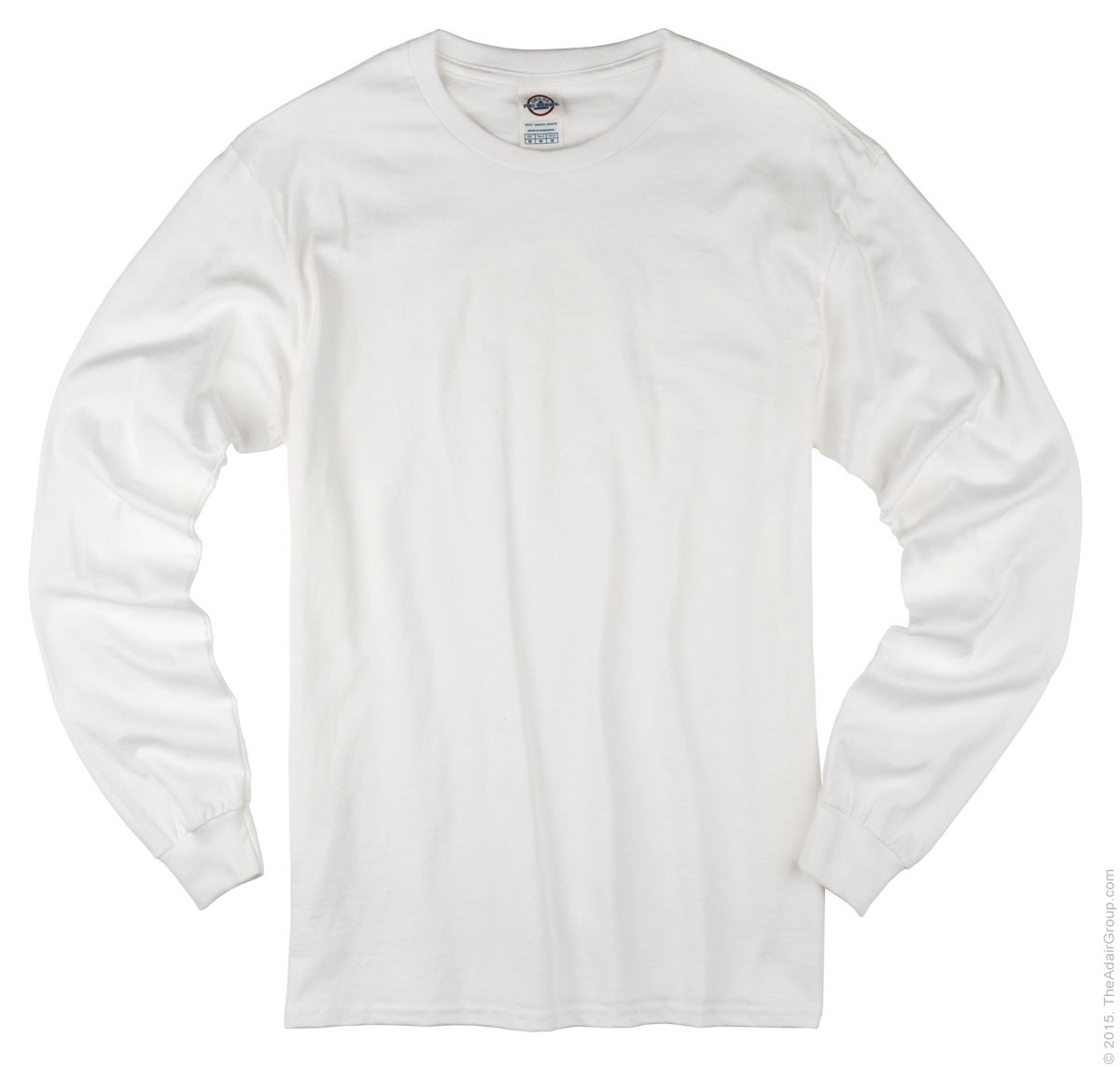 White Long Sleeve T Adult