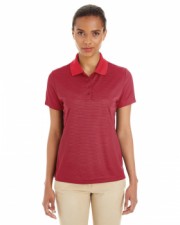 Ladies' Express Microstripe Performance Piqu� Polo Classc Red/ Crbn