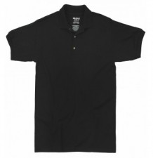 Black Adult Jersey Knit Polo