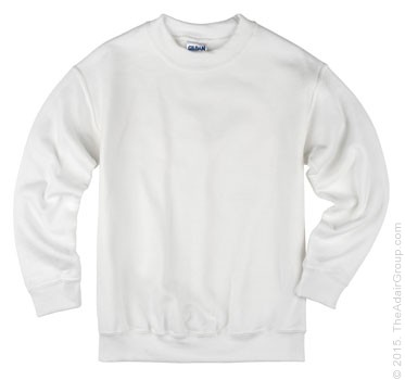 White Crewneck Sweatshirt for Kids | The Adair Group