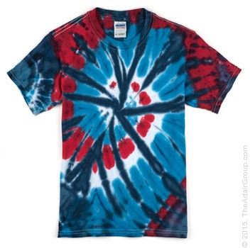 Americana Swirl Kids Tie Dye T-Shirt | The Adair Group
