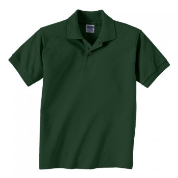 forest green polo shirt