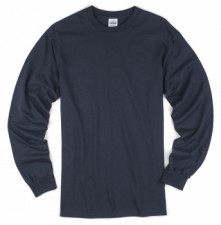 Navy Adult Long Sleeve T