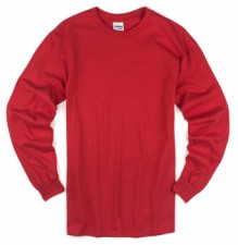 Red Adult Long Sleeve T