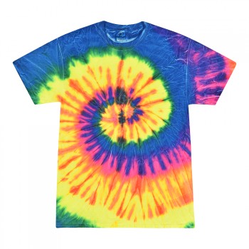 Kids Neon Rainbow Tie Dye T-Shirt