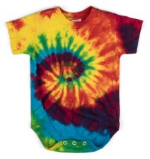 Classic Rainbow Tie Dye Onesie