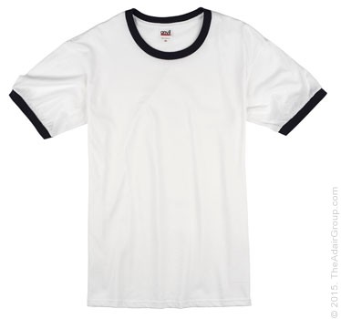 White Ringer T-Shirt | The Adair Group