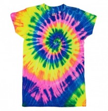 Womens Neon Rainbow Slim Fit T-Shirt